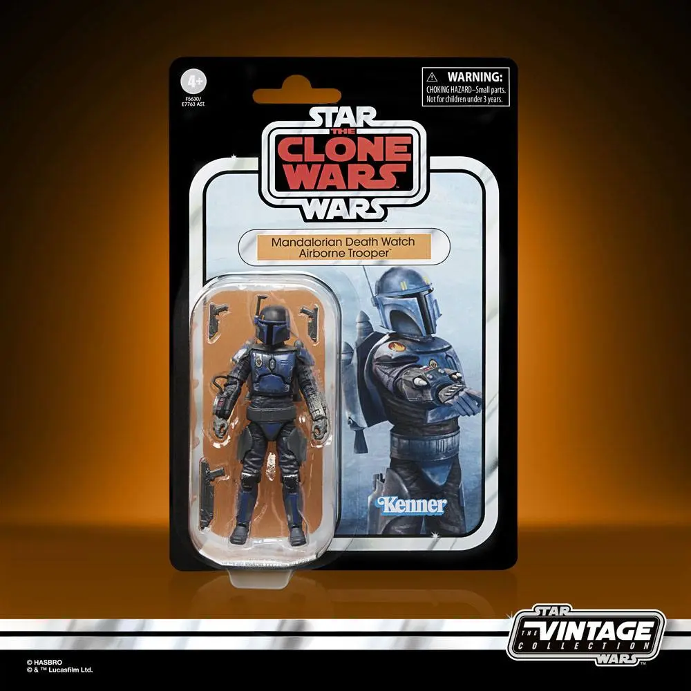 Star Wars: The Clone Wars Vintage Collection 2023 Mandalorian Death Watch Airborne Trooper akciófigura 10 cm termékfotó