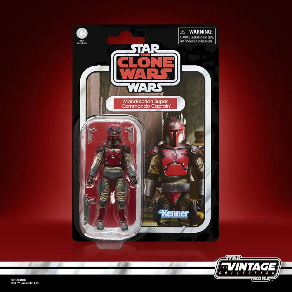 Star Wars: The Clone Wars Vintage Collection 2023 Mandalorian Super Commando Captain akciófigura 10 cm termékfotó