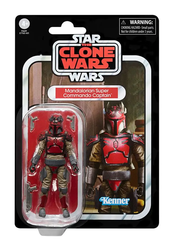 Star Wars: The Clone Wars Vintage Collection 2023 Mandalorian Super Commando Captain akciófigura 10 cm termékfotó