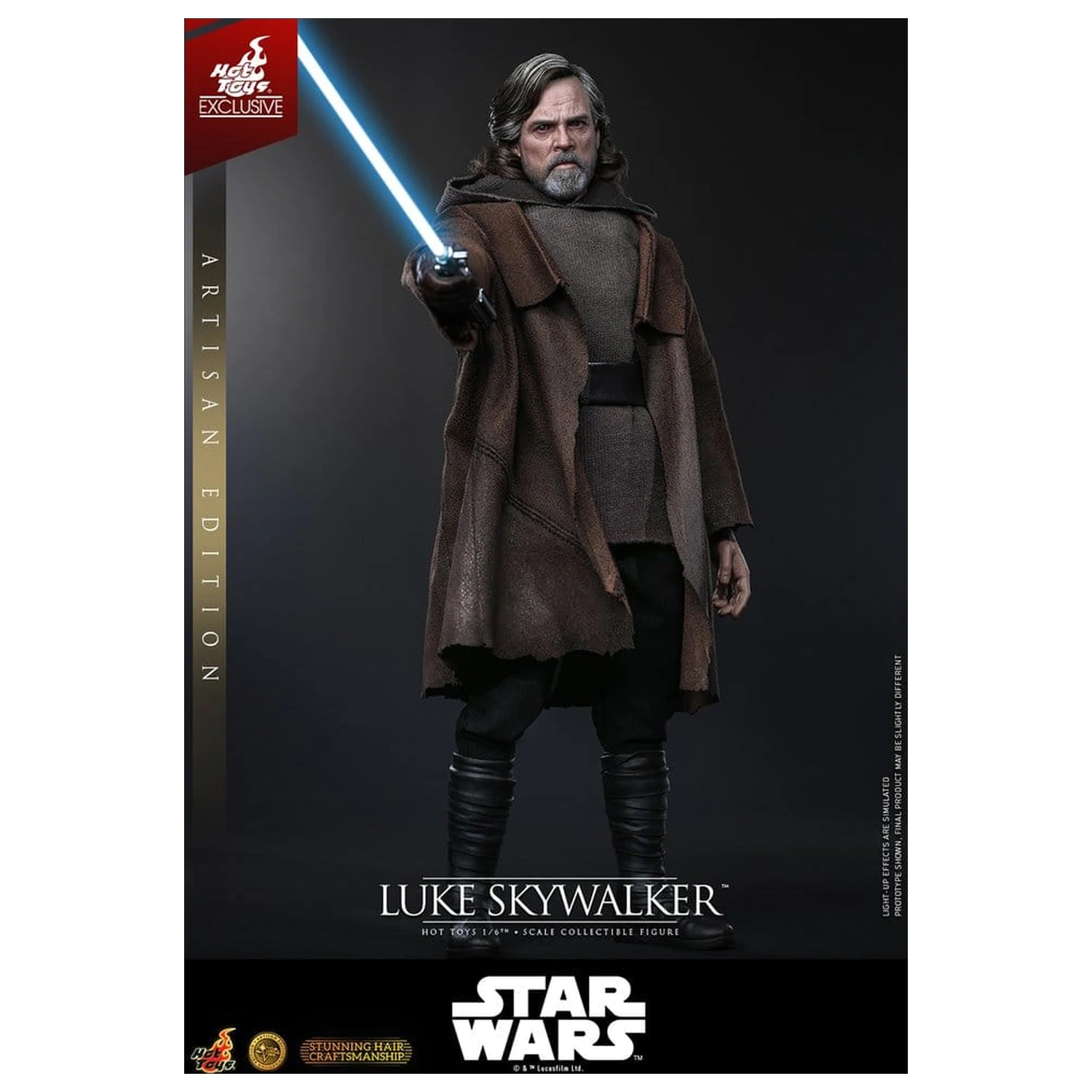 Star Wars: The Last Jedi Movie Masterpiece 1/6 Luke Skywalker (Artisan Edition) akciófigura 29 cm termékfotó