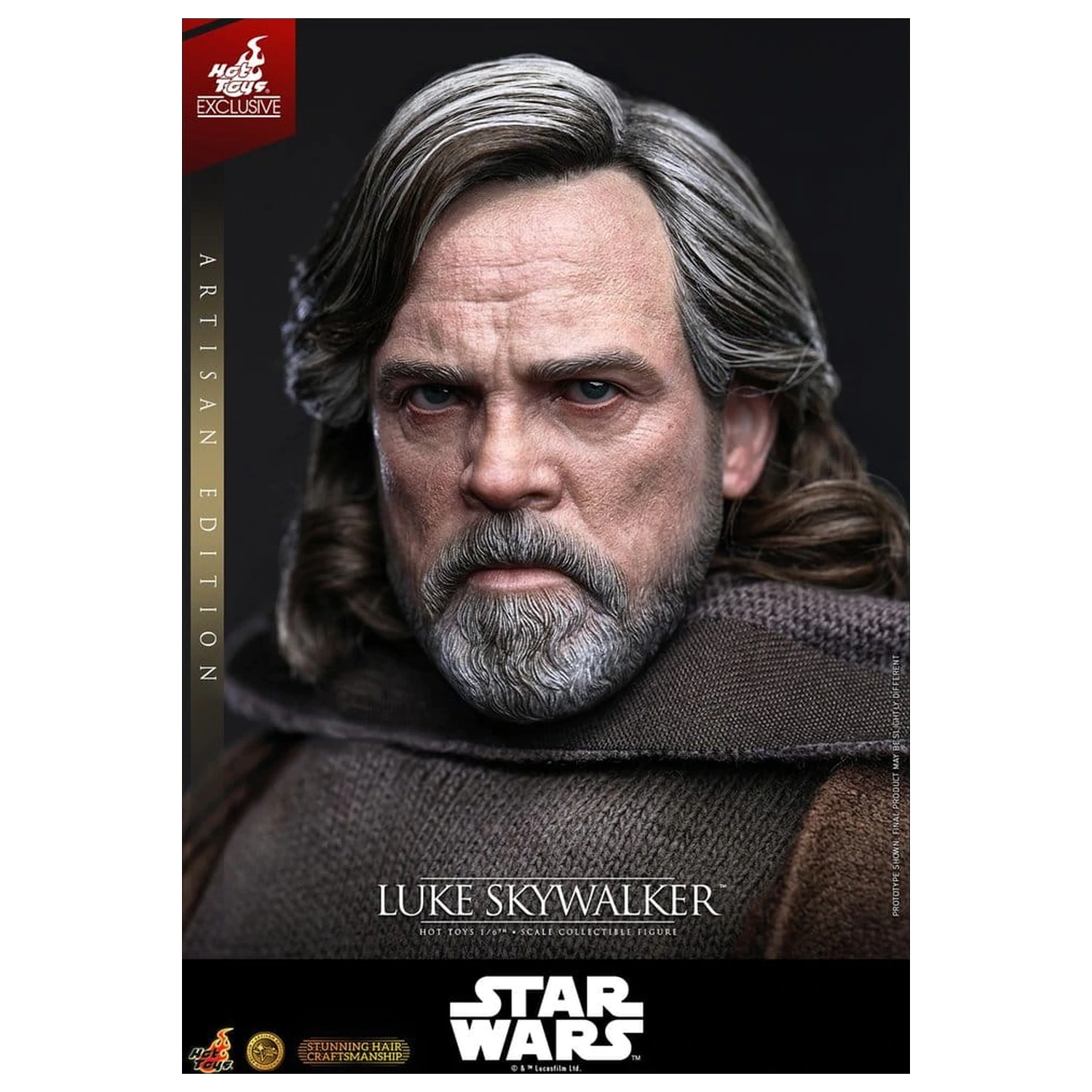 Star Wars: The Last Jedi Movie Masterpiece 1/6 Luke Skywalker (Artisan Edition) akciófigura 29 cm termékfotó