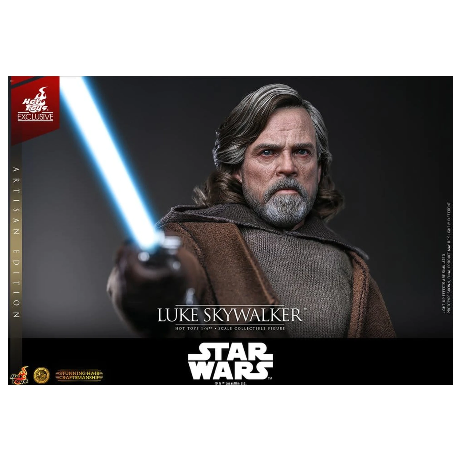 Star Wars: The Last Jedi Movie Masterpiece 1/6 Luke Skywalker (Artisan Edition) akciófigura 29 cm termékfotó