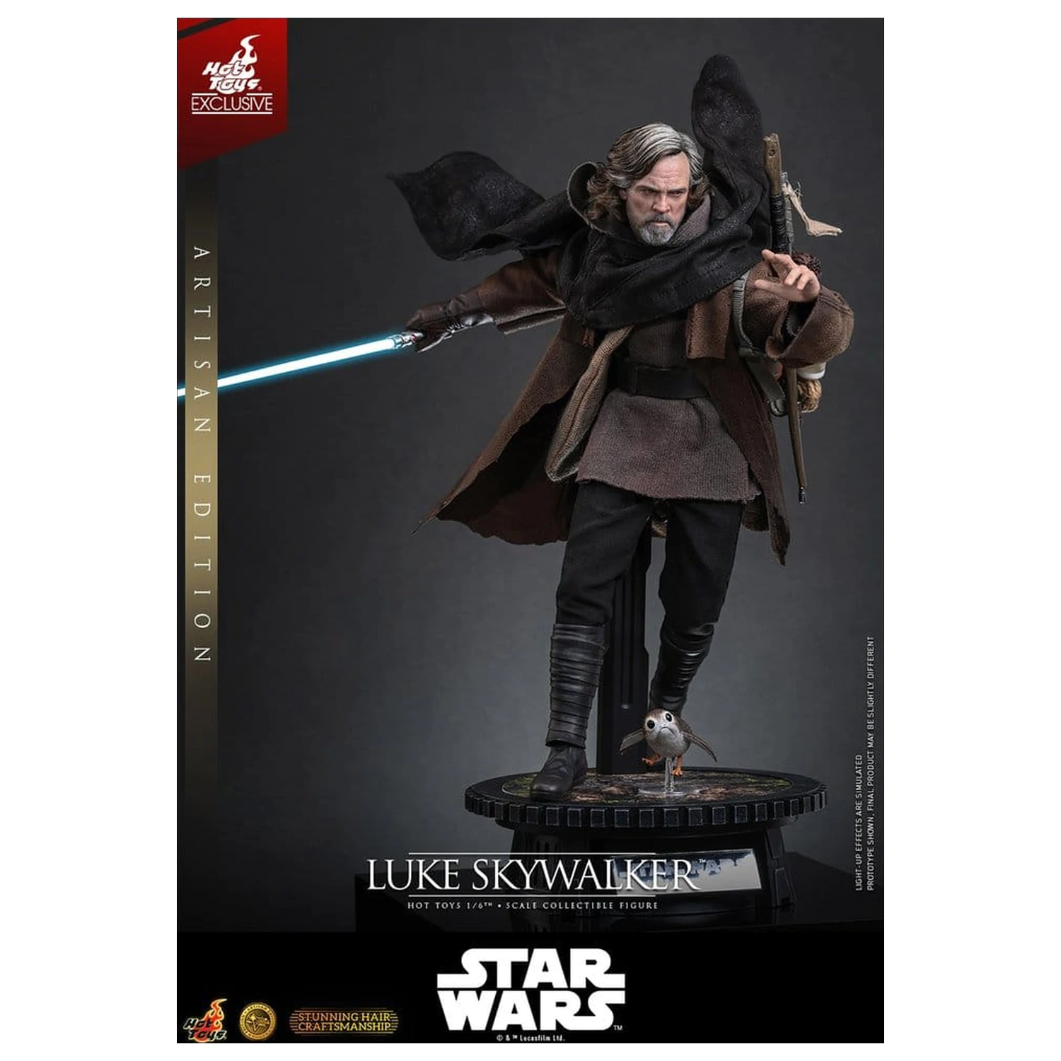 Star Wars: The Last Jedi Movie Masterpiece 1/6 Luke Skywalker (Artisan Edition) akciófigura 29 cm termékfotó