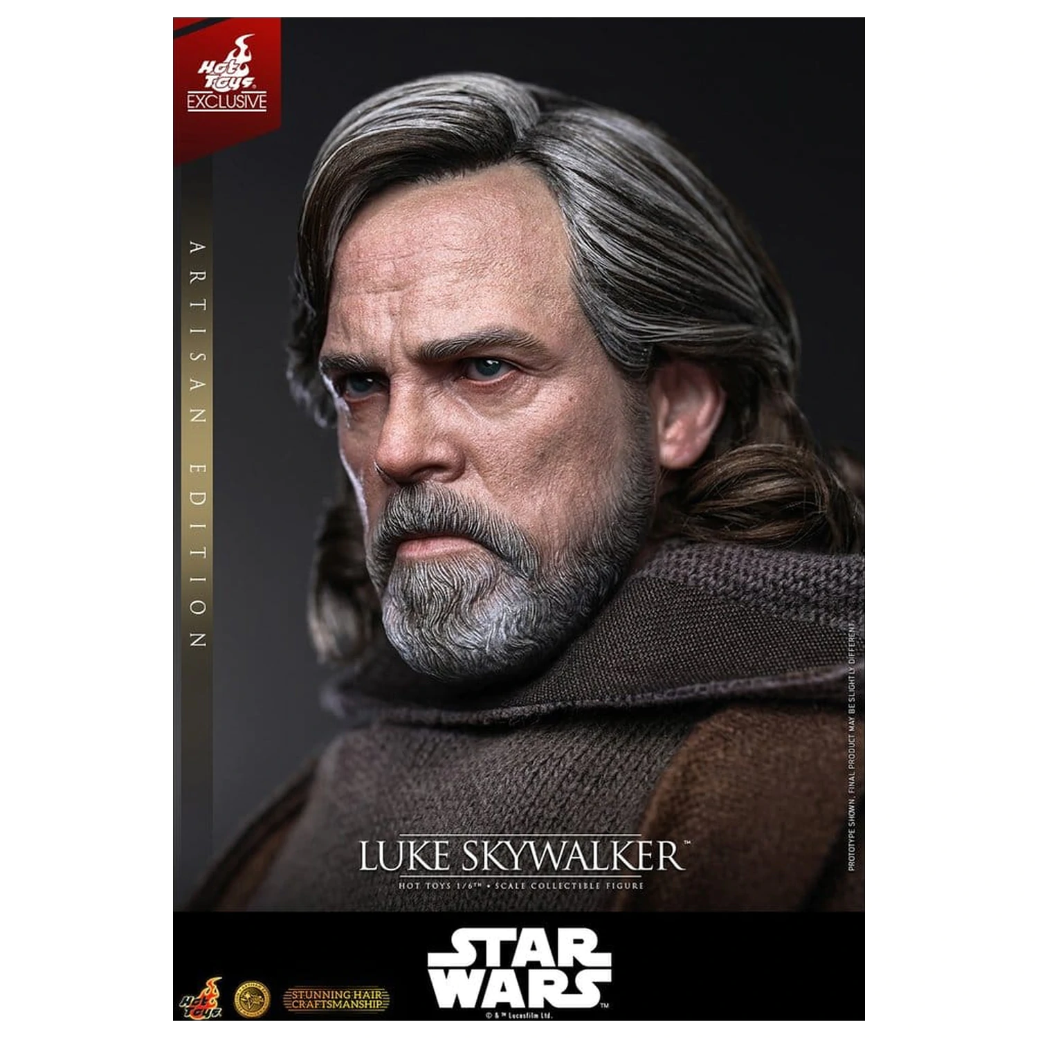 Star Wars: The Last Jedi Movie Masterpiece 1/6 Luke Skywalker (Artisan Edition) akciófigura 29 cm termékfotó