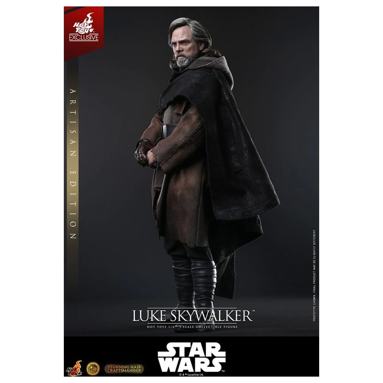 Star Wars: The Last Jedi Movie Masterpiece 1/6 Luke Skywalker (Artisan Edition) akciófigura 29 cm termékfotó