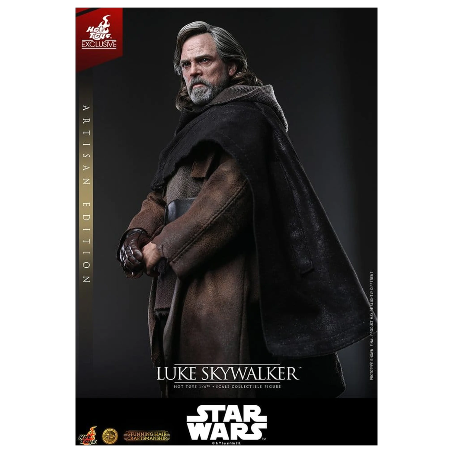 Star Wars: The Last Jedi Movie Masterpiece 1/6 Luke Skywalker (Artisan Edition) akciófigura 29 cm termékfotó