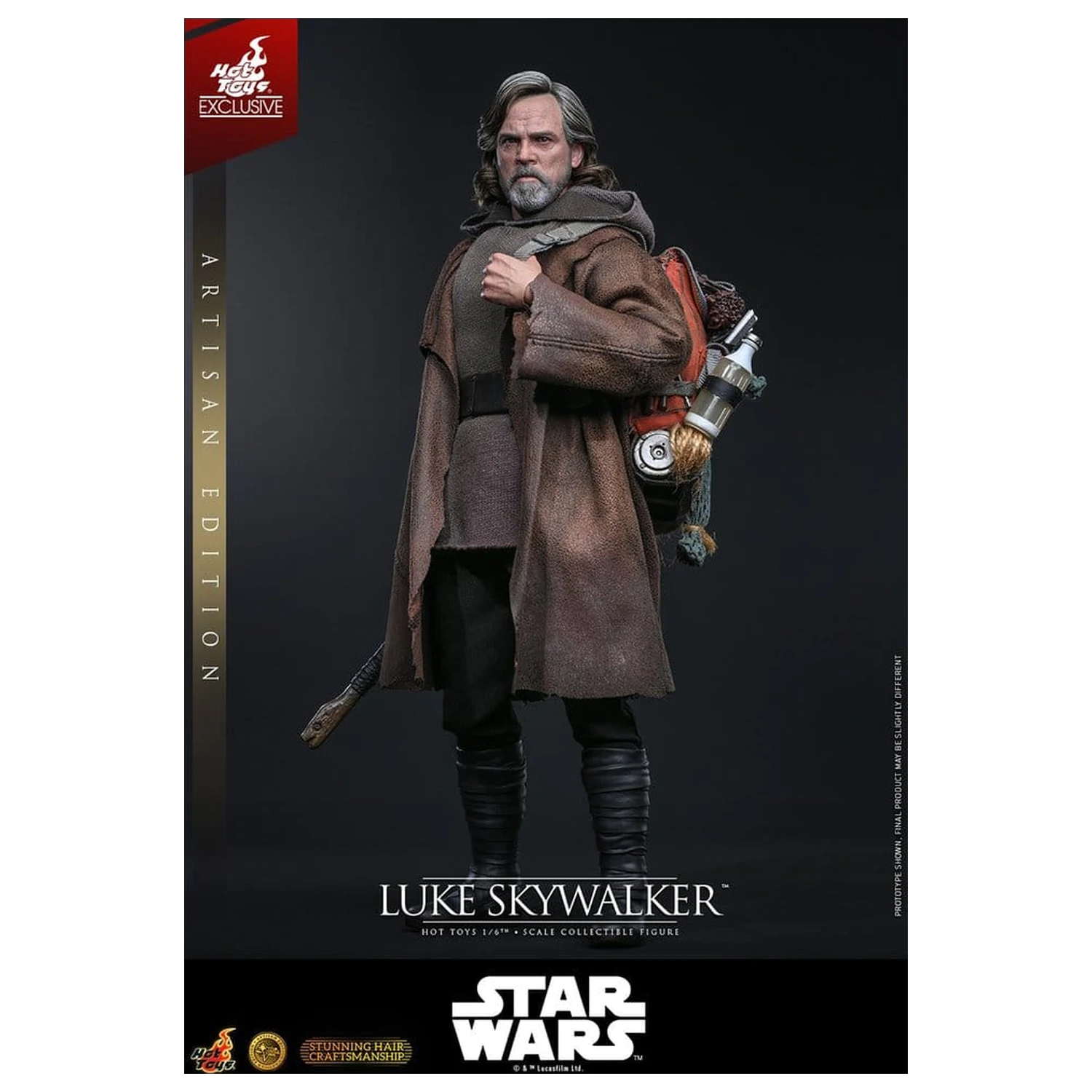 Star Wars: The Last Jedi Movie Masterpiece 1/6 Luke Skywalker (Artisan Edition) akciófigura 29 cm termékfotó