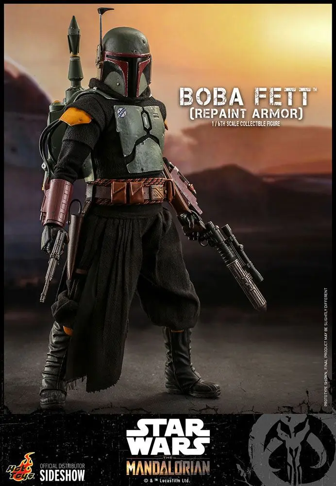 Star Wars The Mandalorian 1/6 Boba Fett (Repaint Armor) akciófigura 30 cm termékfotó