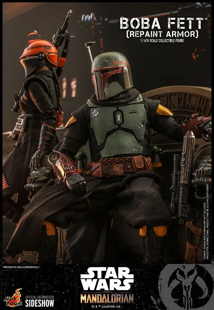 Star Wars The Mandalorian 1/6 Boba Fett (Repaint Armor) akciófigura 30 cm termékfotó