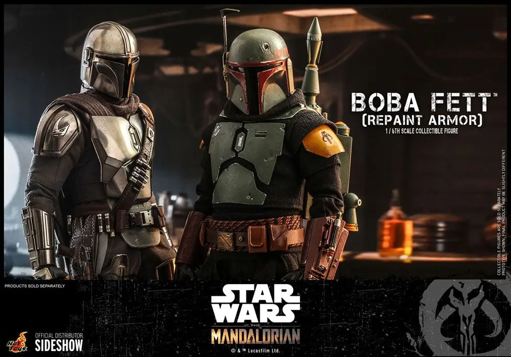 Star Wars The Mandalorian 1/6 Boba Fett (Repaint Armor) akciófigura 30 cm termékfotó