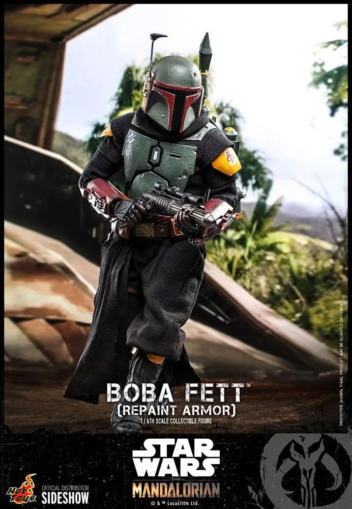 Star Wars The Mandalorian 1/6 Boba Fett (Repaint Armor) akciófigura 30 cm termékfotó