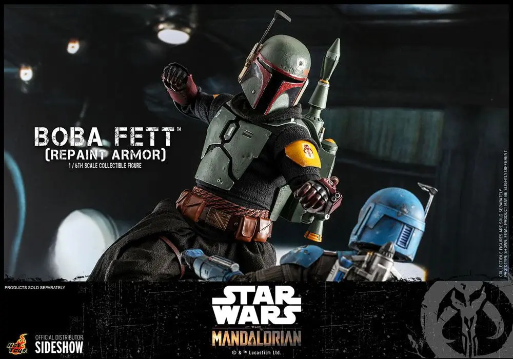 Star Wars The Mandalorian 1/6 Boba Fett (Repaint Armor) akciófigura 30 cm termékfotó