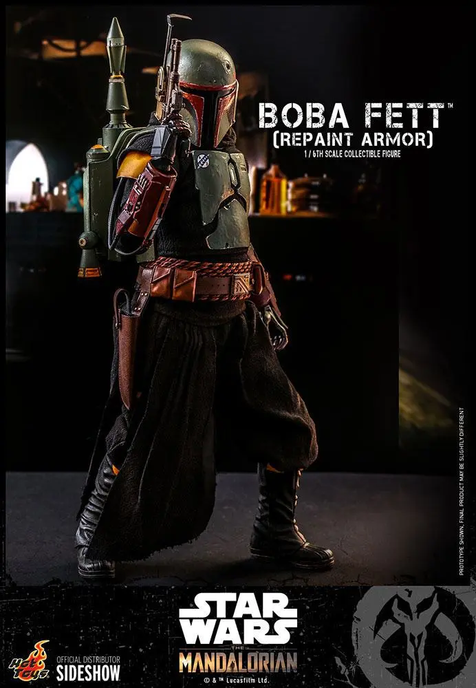 Star Wars The Mandalorian 1/6 Boba Fett (Repaint Armor) akciófigura 30 cm termékfotó