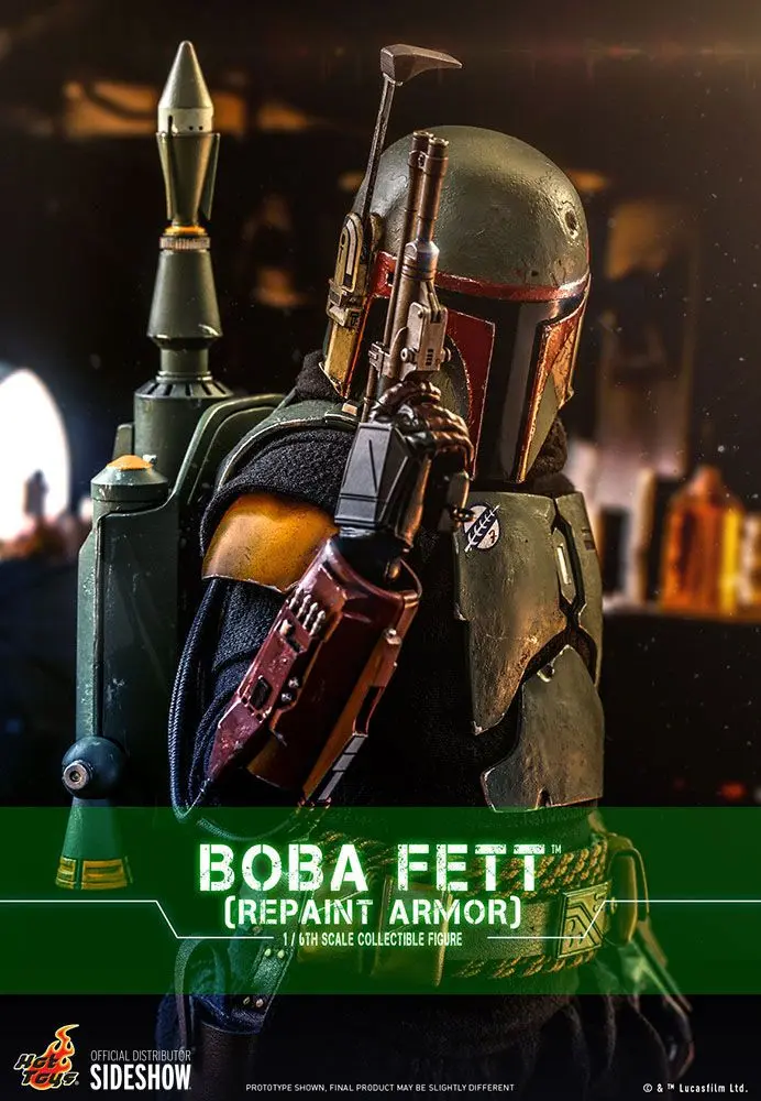 Star Wars The Mandalorian 1/6 Boba Fett (Repaint Armor) akciófigura 30 cm termékfotó