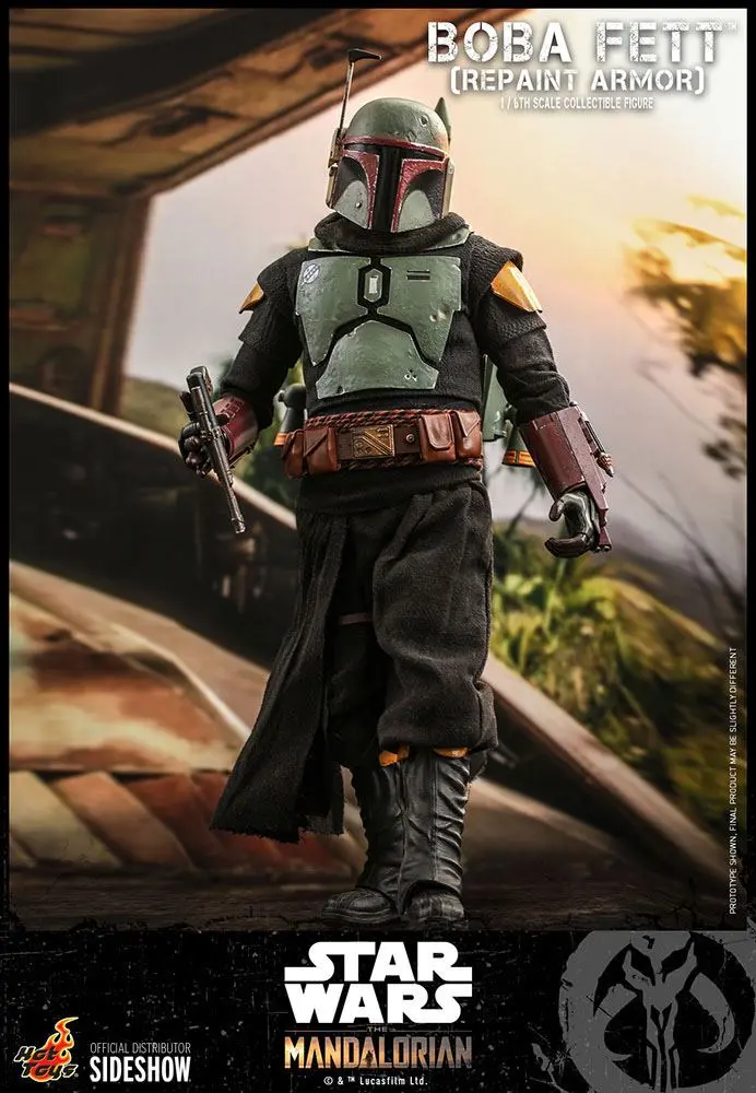 Star Wars The Mandalorian 1/6 Boba Fett (Repaint Armor) akciófigura 30 cm termékfotó