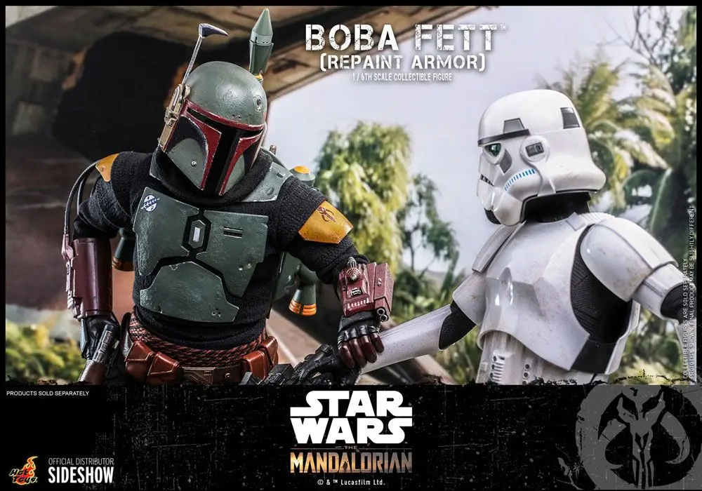 Star Wars The Mandalorian 1/6 Boba Fett (Repaint Armor) akciófigura 30 cm termékfotó