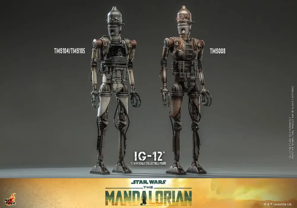 Star Wars: The Mandalorian 1/6 IG-12 akciófigura 36 cm termékfotó