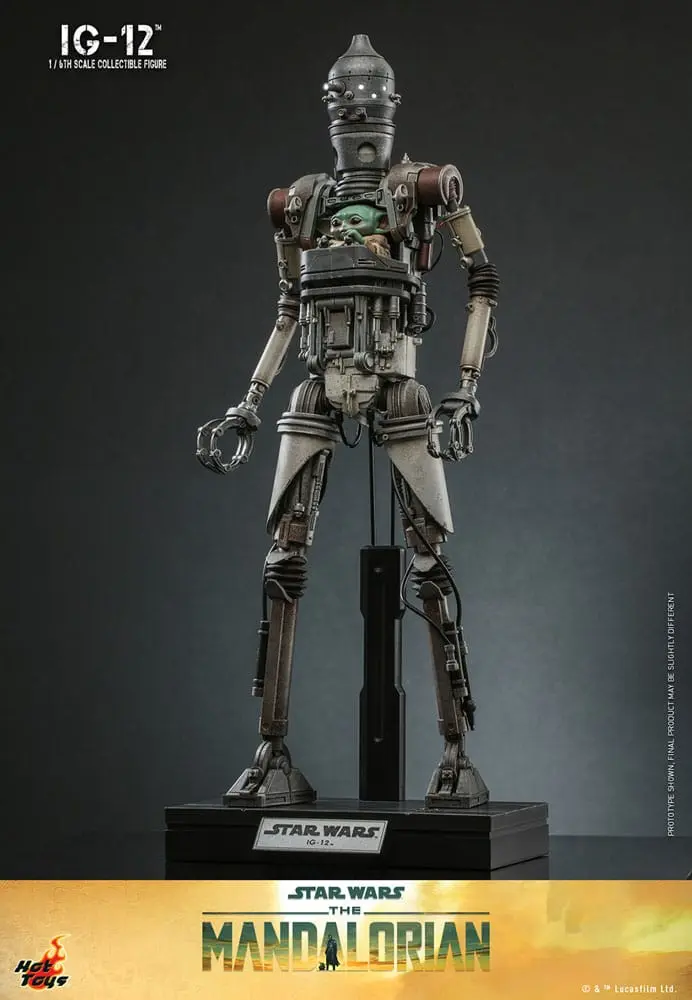 Star Wars: The Mandalorian 1/6 IG-12 akciófigura 36 cm termékfotó