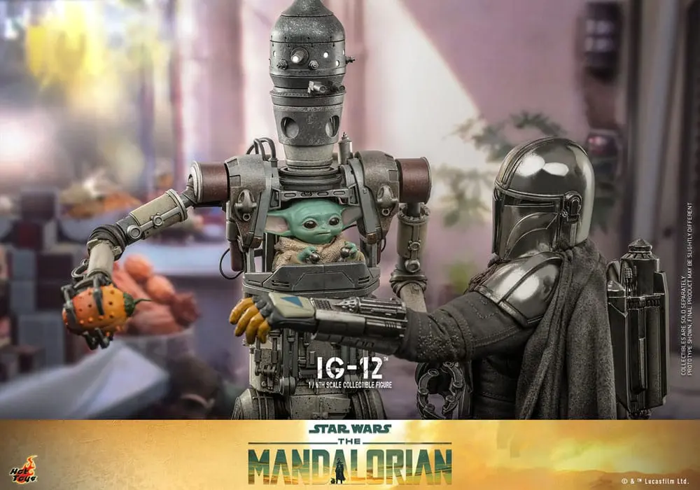 Star Wars: The Mandalorian 1/6 IG-12 akciófigura 36 cm termékfotó