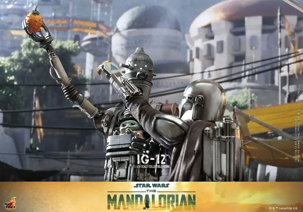 Star Wars: The Mandalorian 1/6 IG-12 akciófigura 36 cm termékfotó