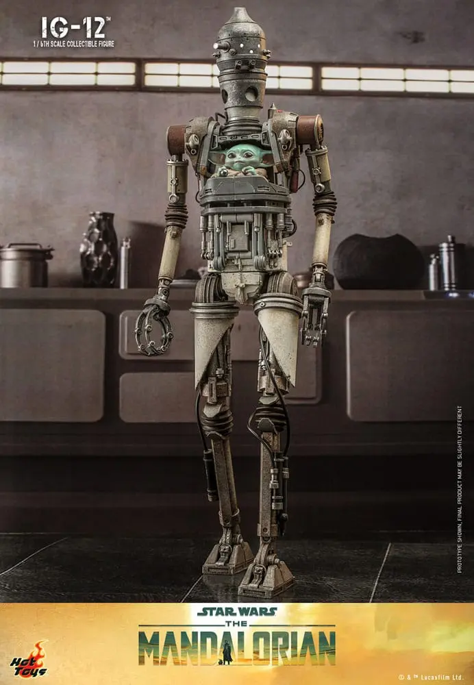 Star Wars: The Mandalorian 1/6 IG-12 akciófigura 36 cm termékfotó