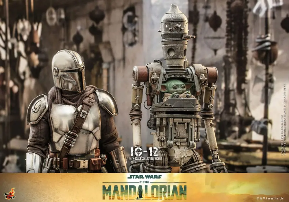 Star Wars: The Mandalorian 1/6 IG-12 akciófigura 36 cm termékfotó