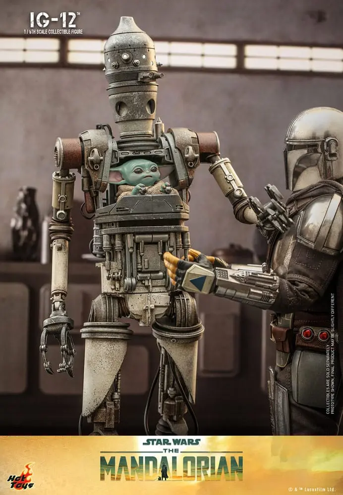 Star Wars: The Mandalorian 1/6 IG-12 akciófigura 36 cm termékfotó