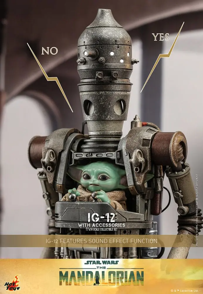 Star Wars: The Mandalorian 1/6 IG-12 akciófigura kiegészítőkkel 36 cm termékfotó
