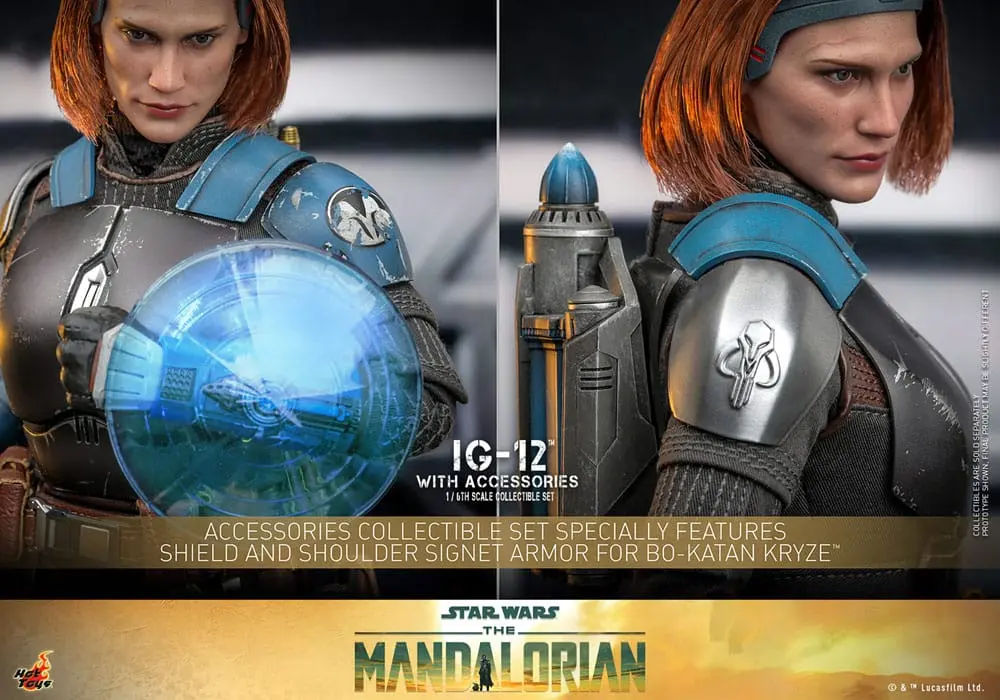 Star Wars: The Mandalorian 1/6 IG-12 akciófigura kiegészítőkkel 36 cm termékfotó