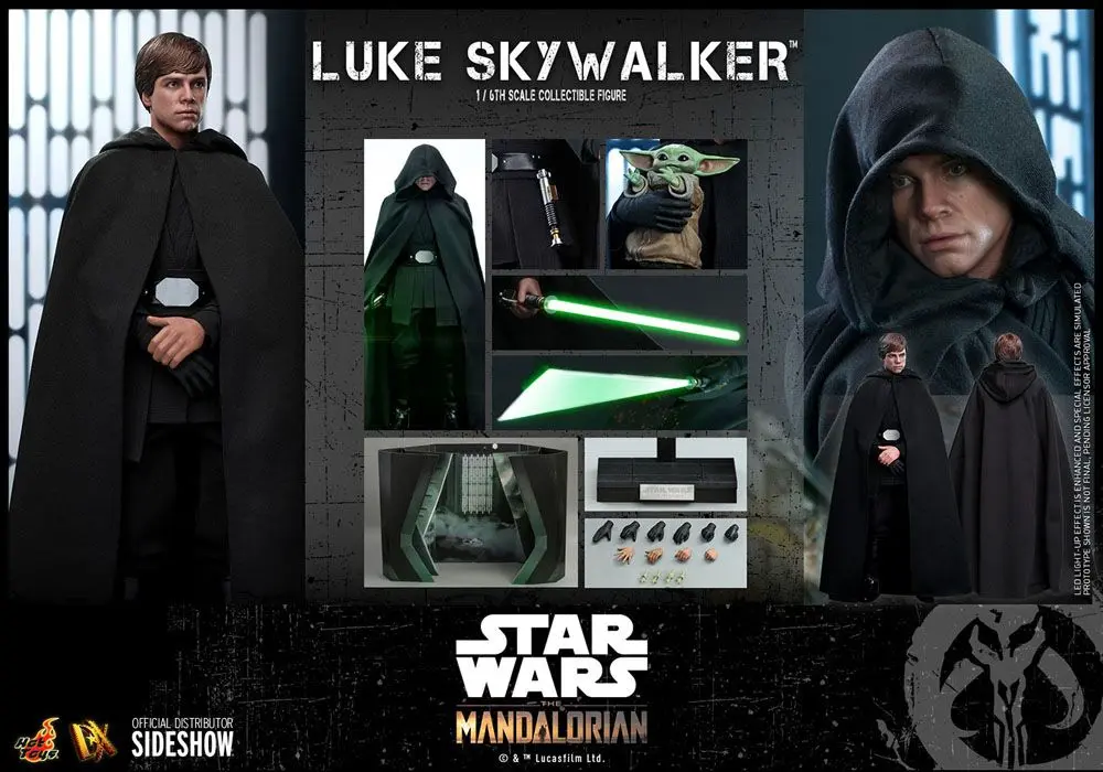 Star Wars The Mandalorian 1/6 Luke Skywalker akciófigura 30 cm termékfotó