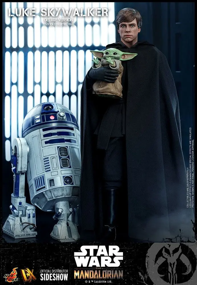 Star Wars The Mandalorian 1/6 Luke Skywalker (Deluxe Version) akciófigura 30 cm termékfotó