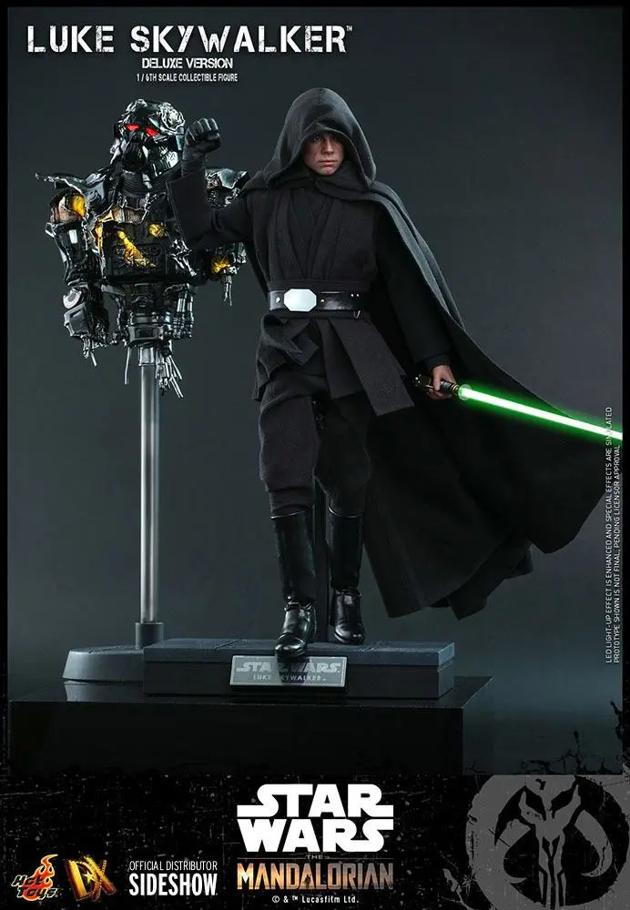 Star Wars The Mandalorian 1/6 Luke Skywalker (Deluxe Version) akciófigura 30 cm termékfotó