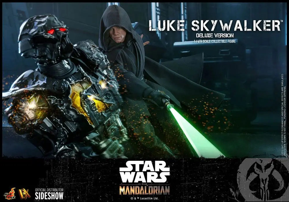 Star Wars The Mandalorian 1/6 Luke Skywalker (Deluxe Version) akciófigura 30 cm termékfotó