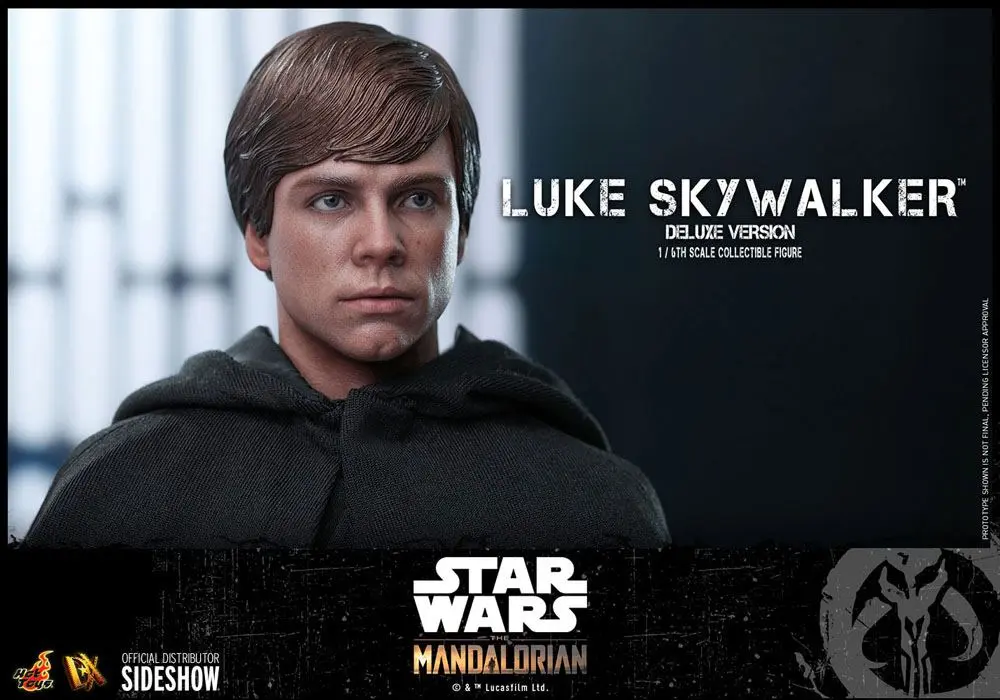Star Wars The Mandalorian 1/6 Luke Skywalker (Deluxe Version) akciófigura 30 cm termékfotó