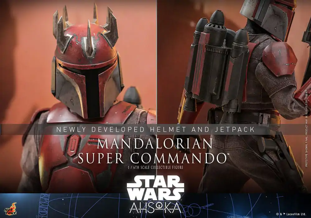 Star Wars: The Mandalorian 1/6 Mandalorian Super Commando akciófigura 31 cm termékfotó