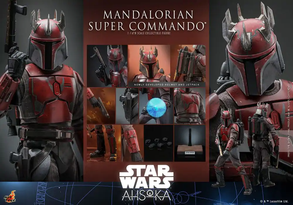 Star Wars: The Mandalorian 1/6 Mandalorian Super Commando akciófigura 31 cm termékfotó