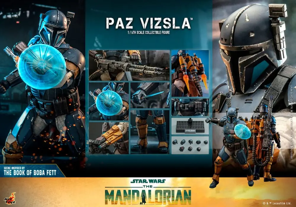 Star Wars The Mandalorian 1/6 Paz Vizsla akciófigura 32 cm termékfotó
