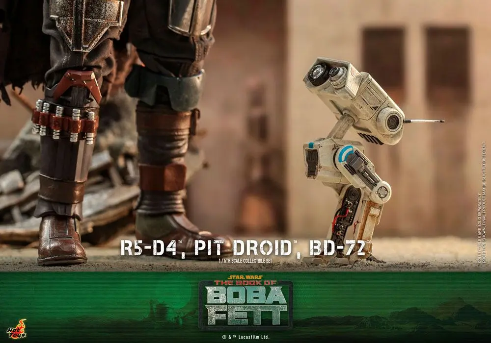 Star Wars The Mandalorian 1/6 R5-D4, Pit Droid, & BD-72 akciófigurák termékfotó