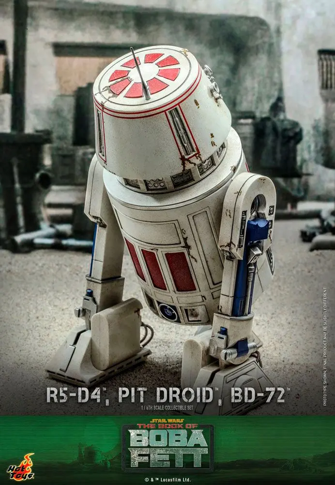 Star Wars The Mandalorian 1/6 R5-D4, Pit Droid, & BD-72 akciófigurák termékfotó