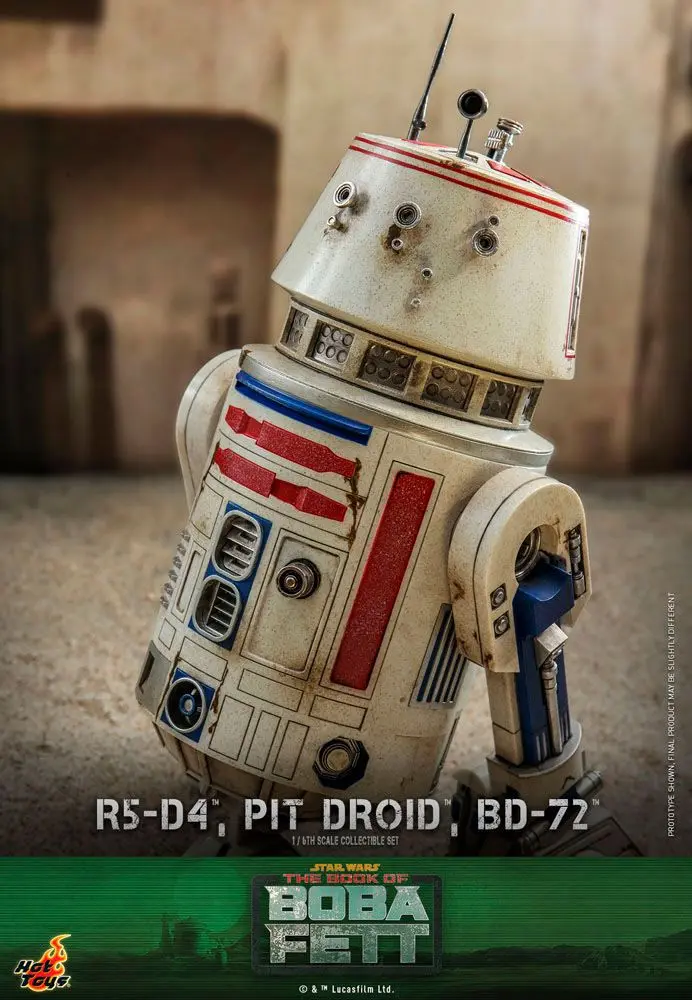 Star Wars The Mandalorian 1/6 R5-D4, Pit Droid, & BD-72 akciófigurák termékfotó