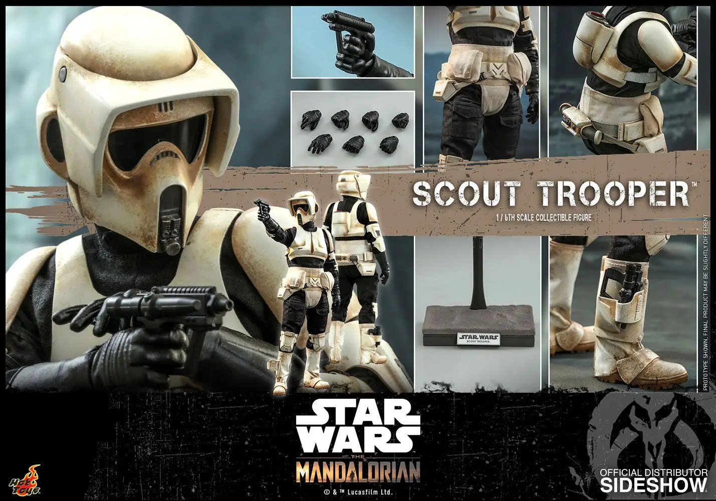 Star Wars The Mandalorian 1/6 Scout Trooper akciófigura 30 cm termékfotó