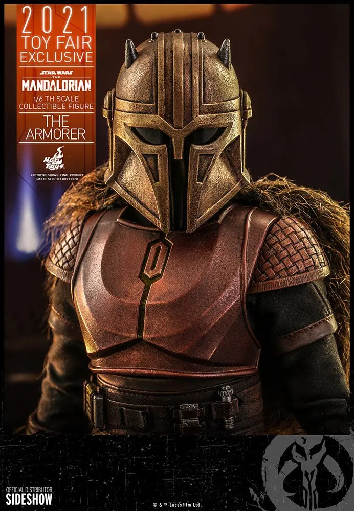 Star Wars The Mandalorian 1/6 The Armorer 2021 Toy Fair Exkluzív akciófigura 29 cm termékfotó