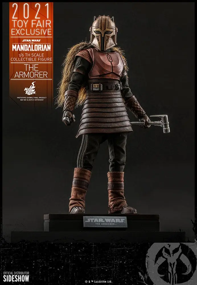 Star Wars The Mandalorian 1/6 The Armorer 2021 Toy Fair Exkluzív akciófigura 29 cm termékfotó