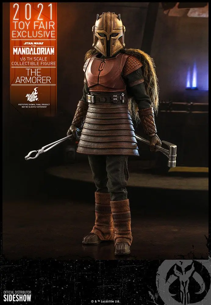 Star Wars The Mandalorian 1/6 The Armorer 2021 Toy Fair Exkluzív akciófigura 29 cm termékfotó