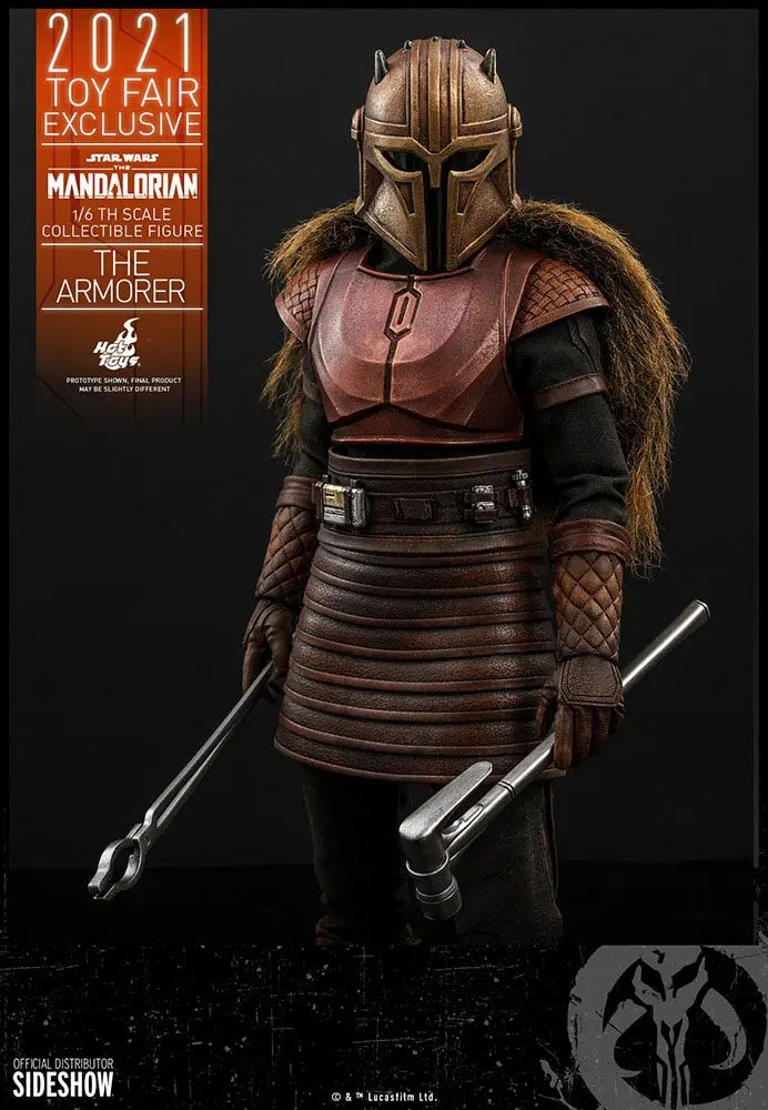 Star Wars The Mandalorian 1/6 The Armorer 2021 Toy Fair Exkluzív akciófigura 29 cm termékfotó