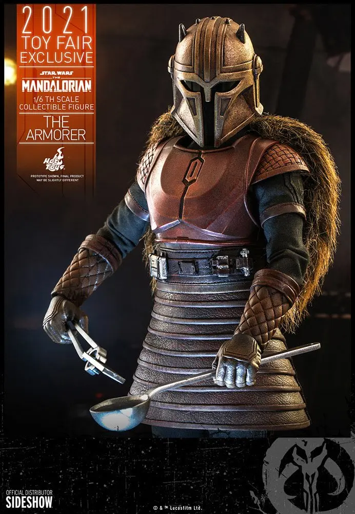 Star Wars The Mandalorian 1/6 The Armorer 2021 Toy Fair Exkluzív akciófigura 29 cm termékfotó