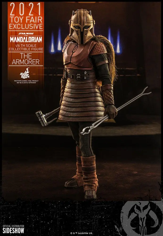 Star Wars The Mandalorian 1/6 The Armorer 2021 Toy Fair Exkluzív akciófigura 29 cm termékfotó