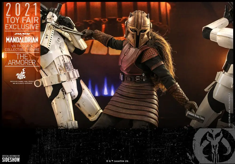 Star Wars The Mandalorian 1/6 The Armorer 2021 Toy Fair Exkluzív akciófigura 29 cm termékfotó