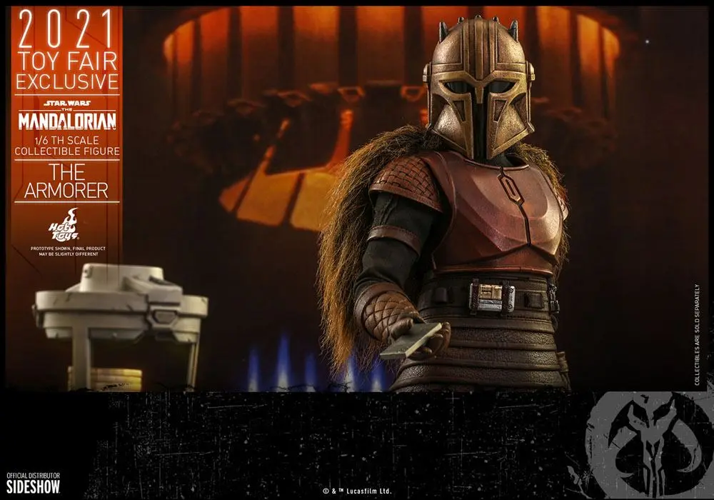 Star Wars The Mandalorian 1/6 The Armorer 2021 Toy Fair Exkluzív akciófigura 29 cm termékfotó