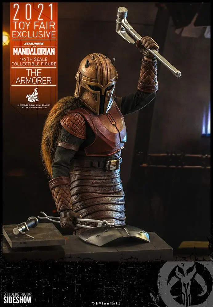 Star Wars The Mandalorian 1/6 The Armorer 2021 Toy Fair Exkluzív akciófigura 29 cm termékfotó